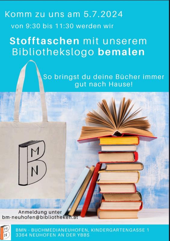 Stofftaschen bemalen Einladung